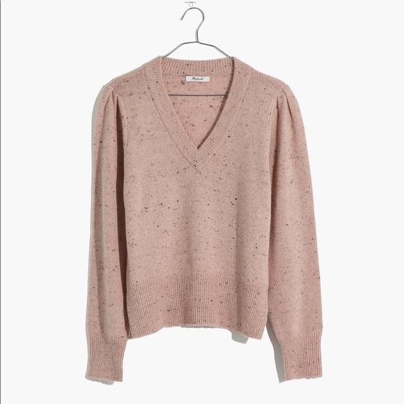 NWT. Madewell Donegal  V-Neck Sweater - Picture 4 of 7
